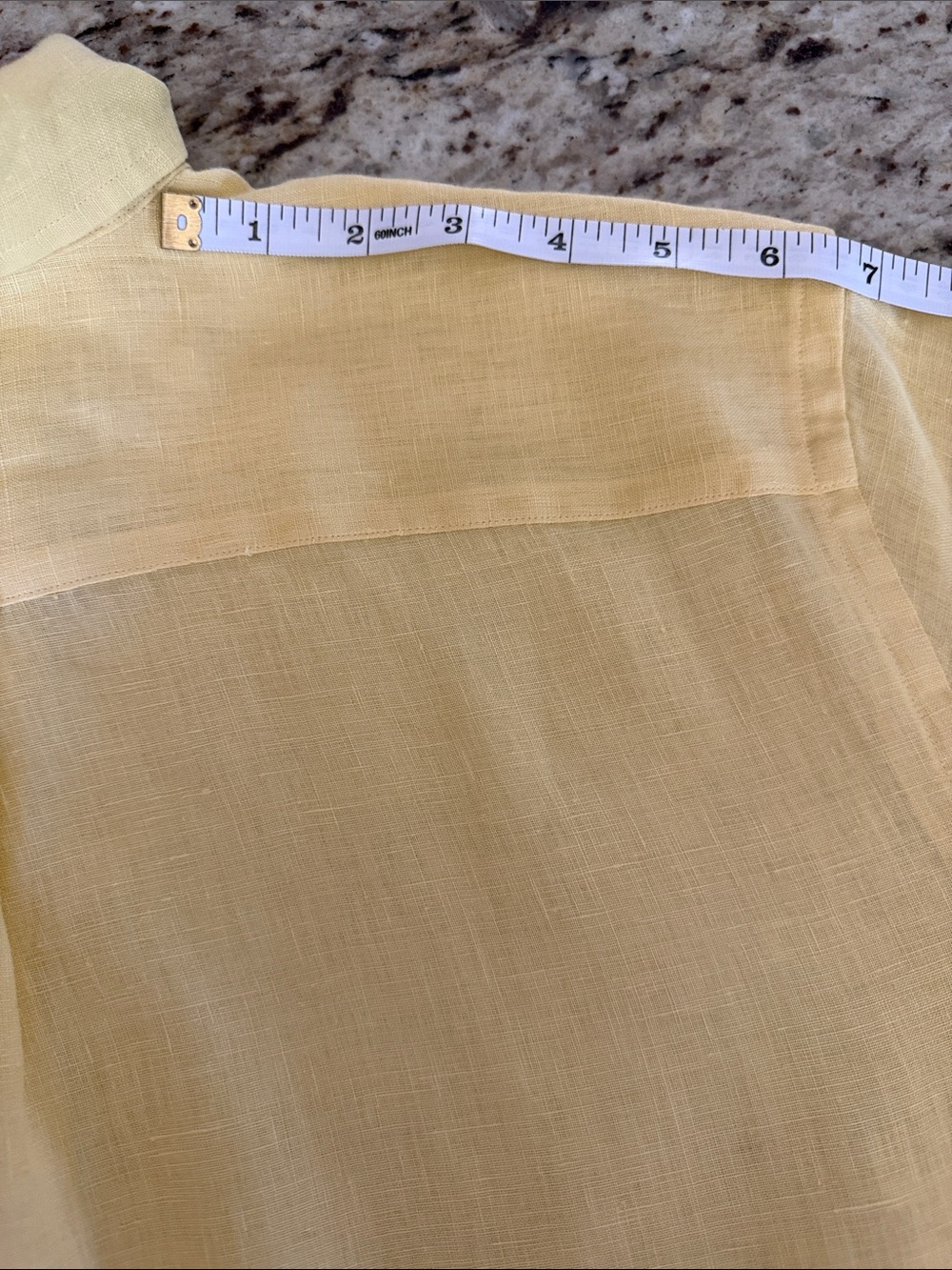 Polo by Ralph Lauren Classics Oversize Linen Button-Down Shirt Bananapeel Sz M - Picture 4 of 9